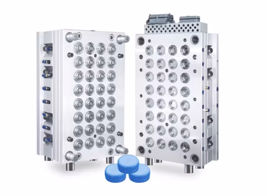 Изготовленная на заказ форма для литья под давлением пластиковой крышки с несколькими полостями, пресс-форма для литья под давлением бутылки с минеральной водой